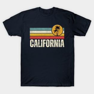 California Vintage 70s Retro Throwback Design T-Shirt